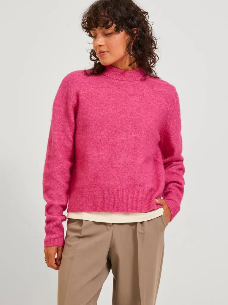 JACK & JONES Swetry^JXCHICK Sweter wkładany przez głowę Róży