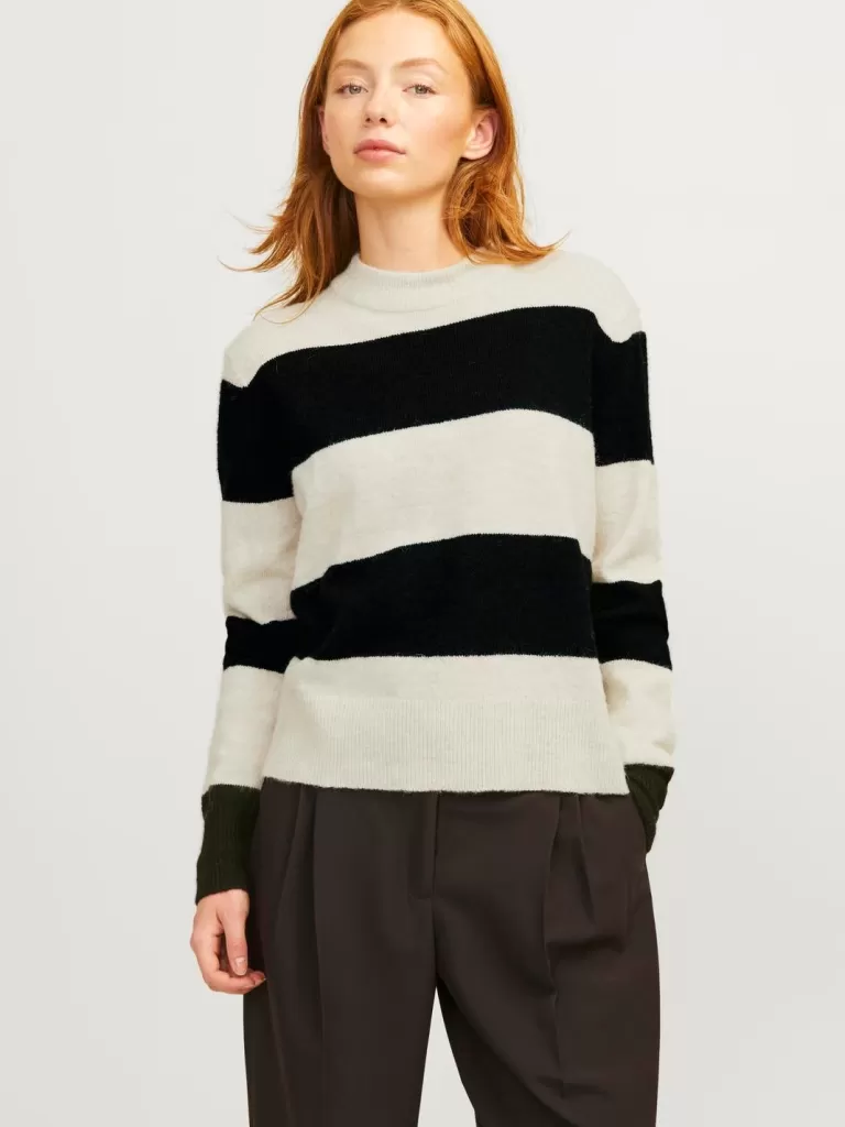JACK & JONES Swetry^JXCHICK Sweter wkładany przez głowę Biały