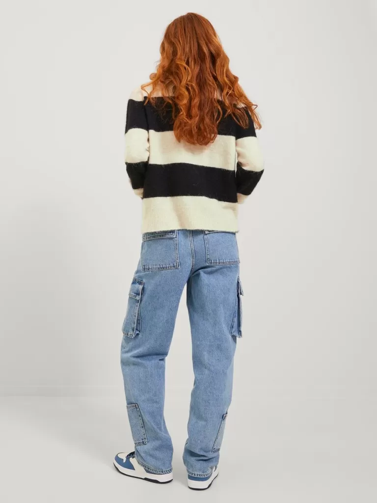 JACK & JONES Swetry^JXCHICK Sweter wkładany przez głowę Biały