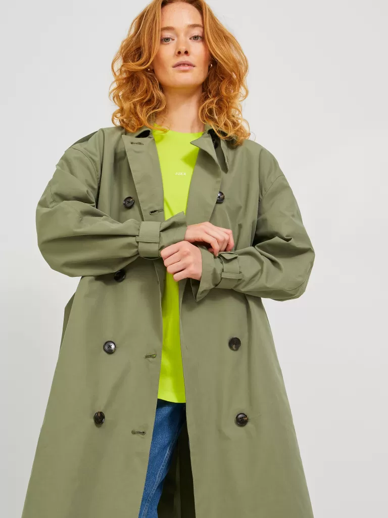 JACK & JONES Kurtki I Płaszcze^JXCHOICE Płaszcz prochowiec Zielony