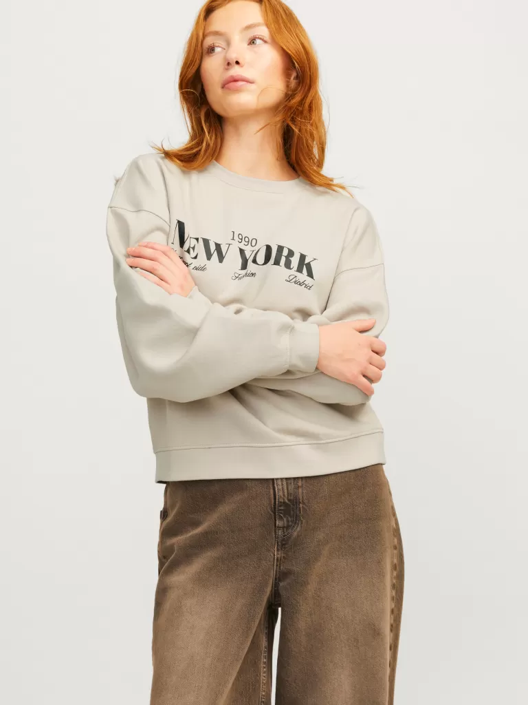 JACK & JONES Bluzy^JXCILLA Bluza Szary