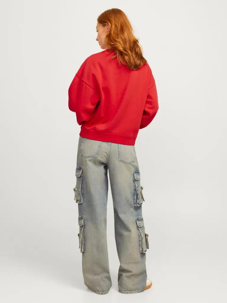 JACK & JONES Bluzy^JXCILLA Bluza Czerwony