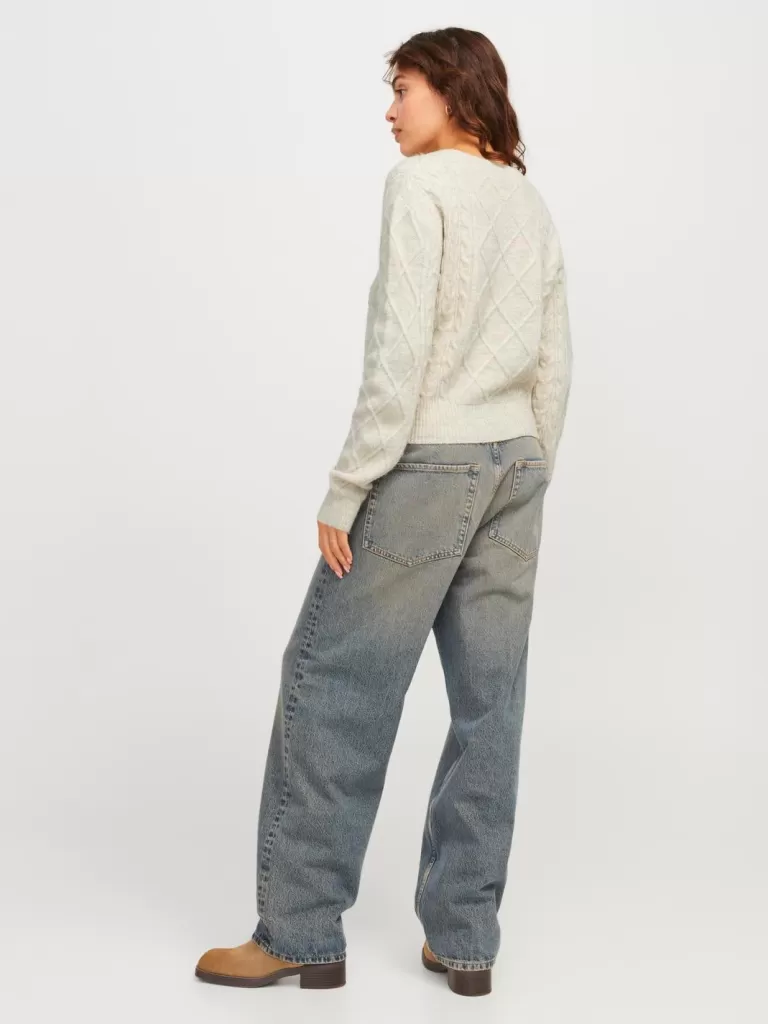 JACK & JONES Swetry^JXCLOVER Sweter wkładany przez głowę Szary