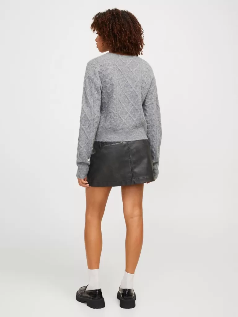 JACK & JONES Swetry^JXCLOVER Sweter wkładany przez głowę Szary