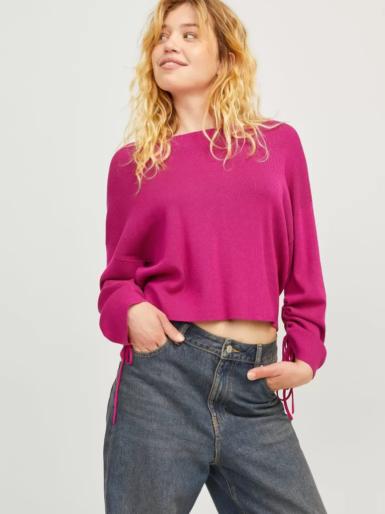JACK & JONES Swetry^JXDAHLIA Góra Fioletowy