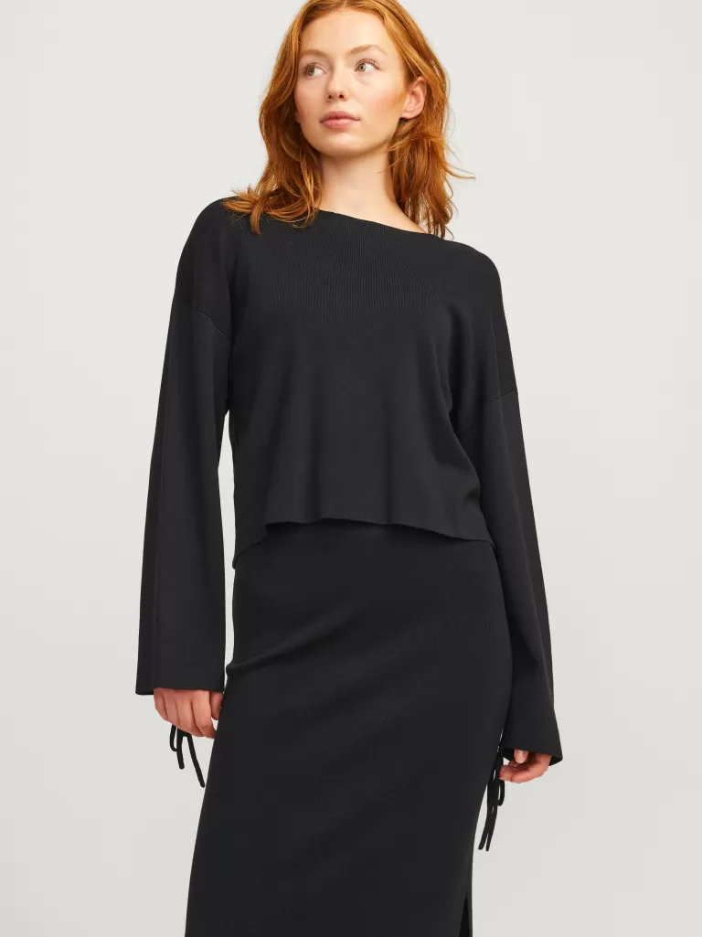 JACK & JONES Swetry^JXDAHLIA Góra Czarny