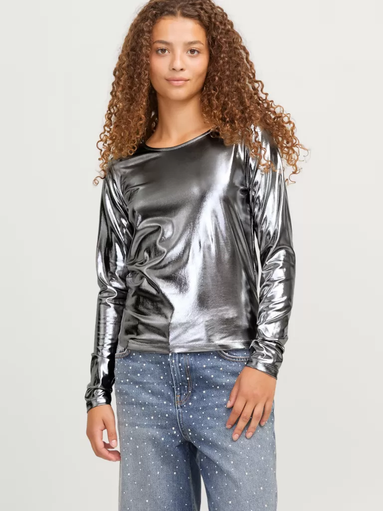 JACK & JONES Topy^JXDINA Góra Szary
