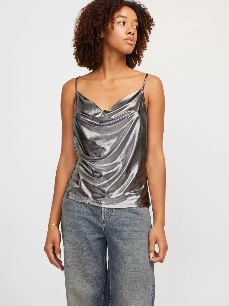 JACK & JONES Topy^JXDINA Góra Szary