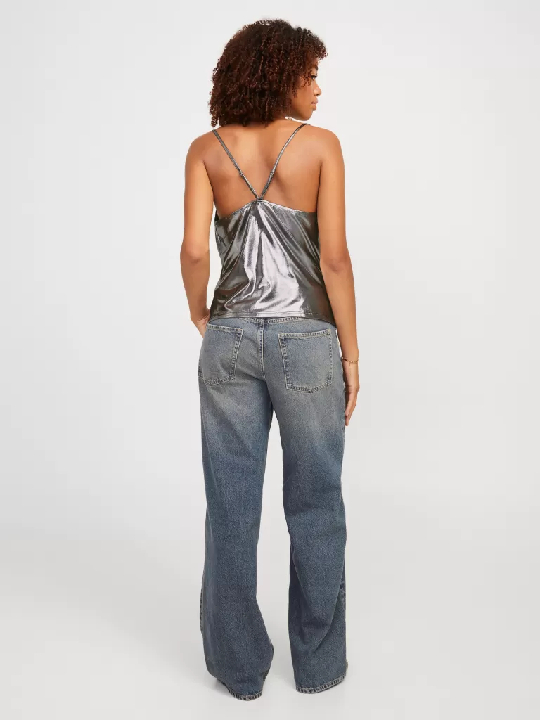JACK & JONES Topy^JXDINA Góra Szary
