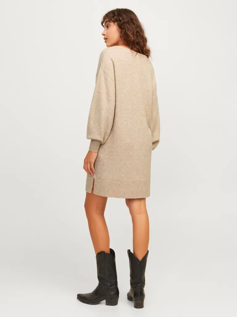 JACK & JONES Sukienki^JXEFFIE Sukienka Beżowy