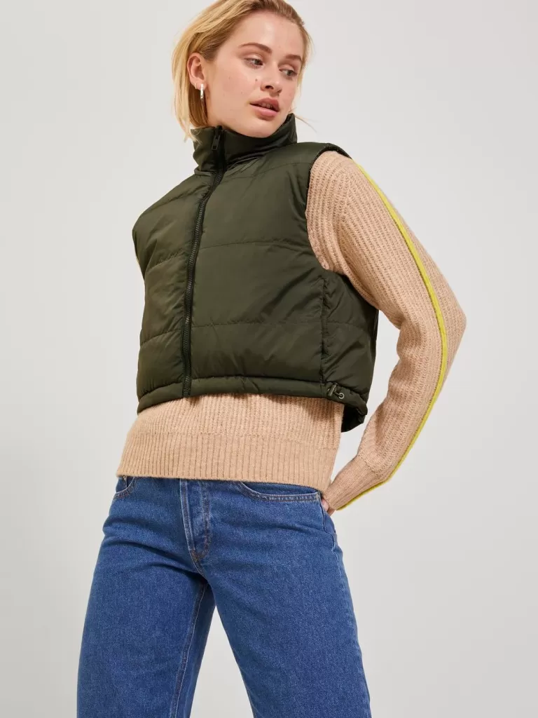 JACK & JONES Kurtki I Płaszcze^JXELINA Kamizelka Zielony