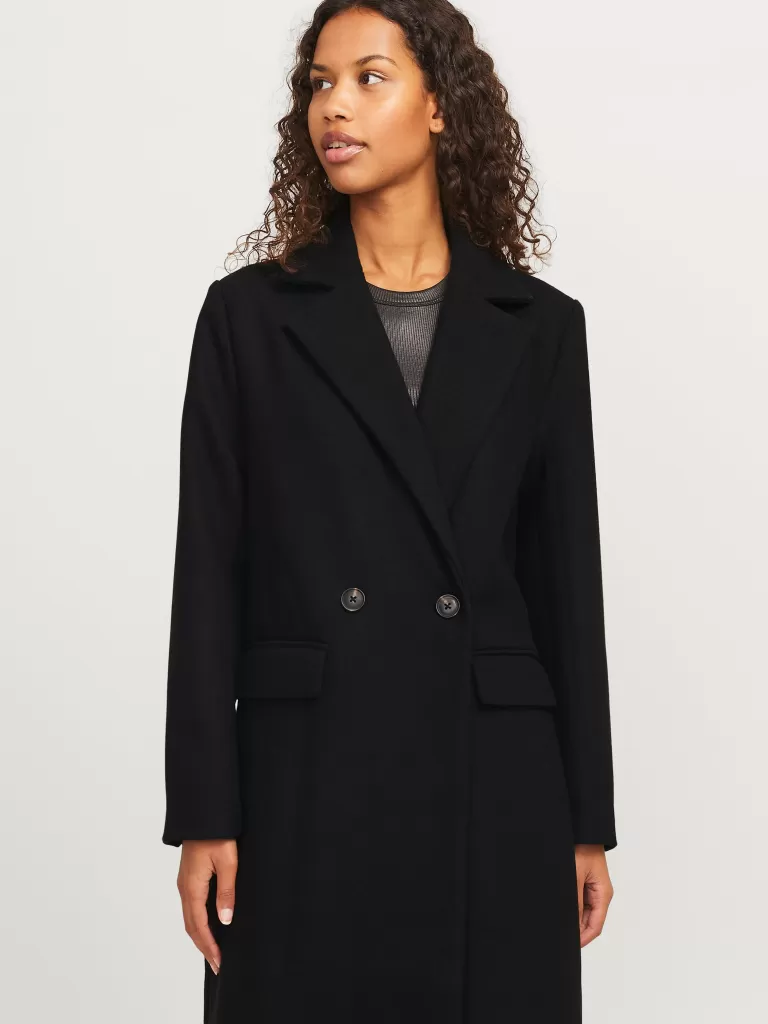 JACK & JONES Kurtki I Płaszcze^JXELISA Płaszcz Czarny