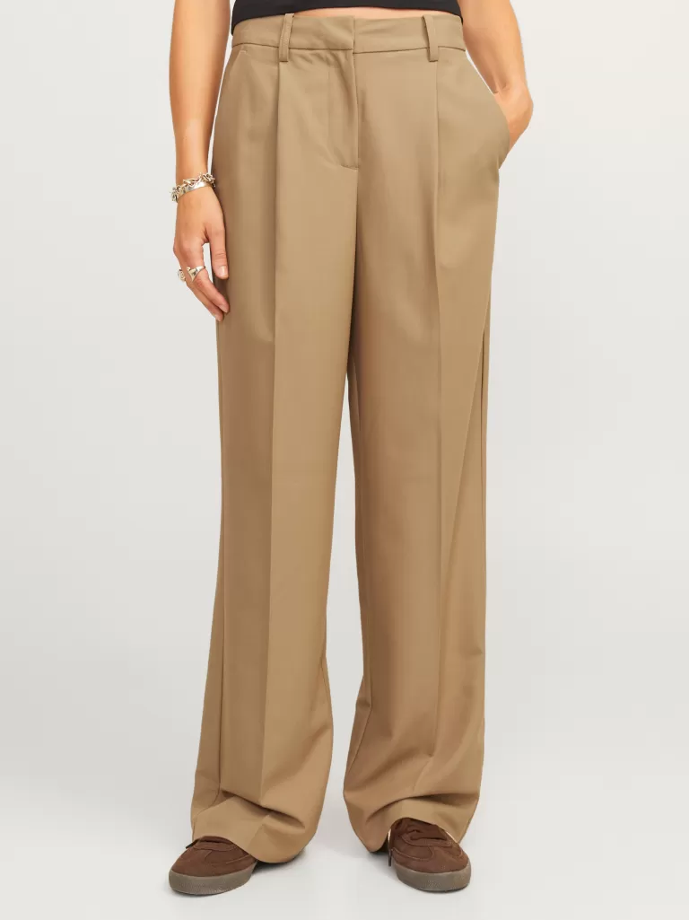 JACK & JONES Spodnie^JXELLIS Klasyczne spodnie Brązowy