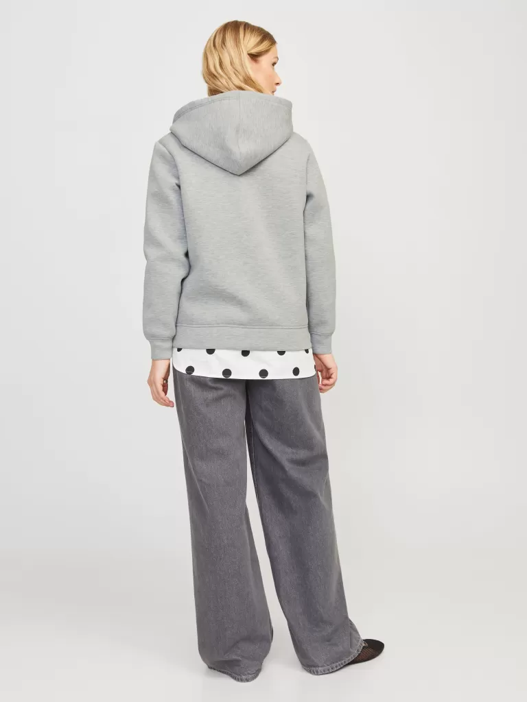 JACK & JONES Bluzy^JXEMMA Bluza z kapturem Szary