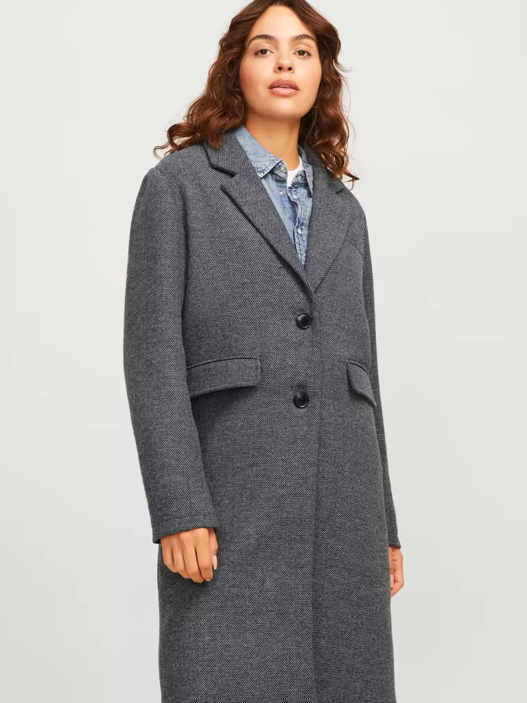 JACK & JONES Kurtki I Płaszcze^JXEMMA Płaszcz Szary