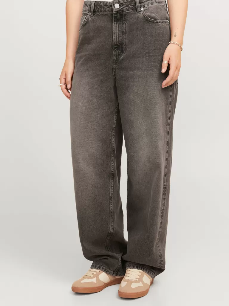 JACK & JONES Jeansy | Denim^JXERIN BAGGY MW R207 JEANS DNM LN Brązowy