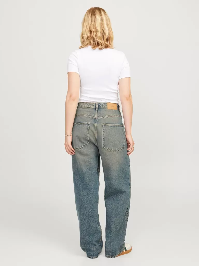 JACK & JONES Jeansy | Denim^JXERIN BAGGY MW R204 JEANS DNM LN Niebieski