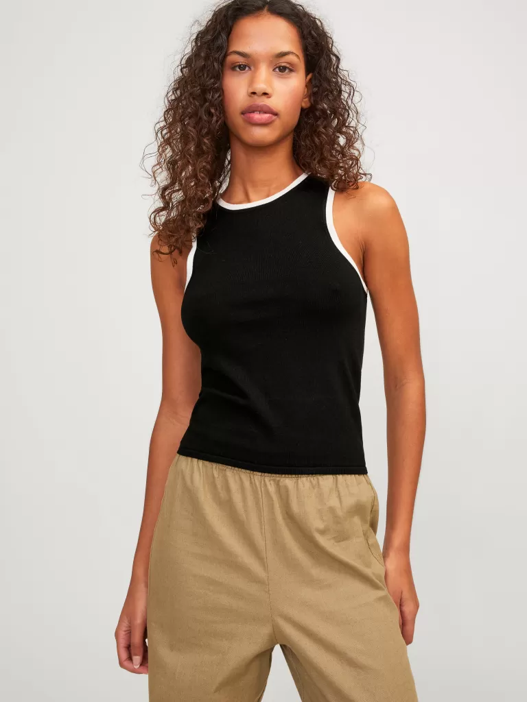JACK & JONES Topy | Swetry^JXEVELYN Góra Czarny