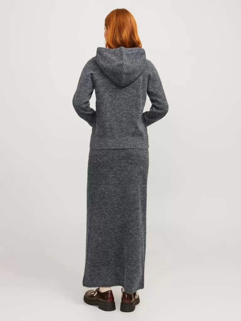 JACK & JONES Swetry^JXEVI Bluza z kapturem Szary
