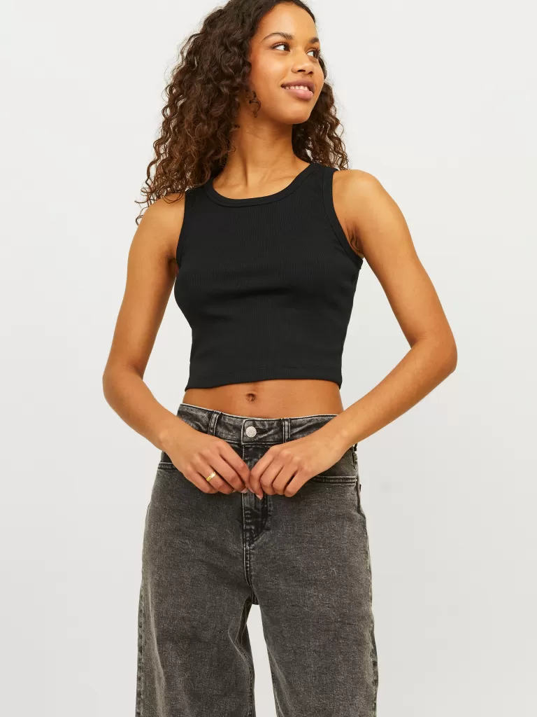 JACK & JONES Topy^JXFALLON Góra Czarny