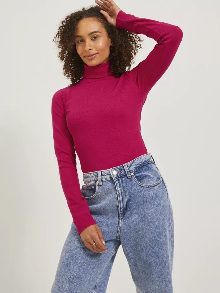 JACK & JONES Swetry^JXFAN Golf Róży