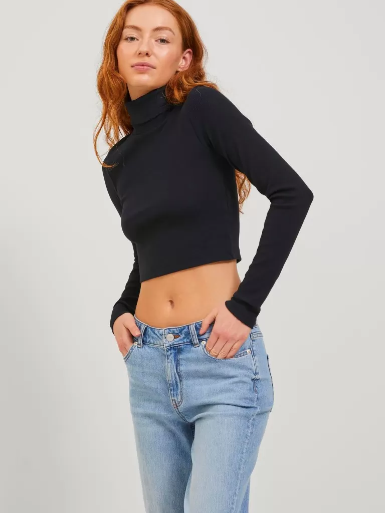JACK & JONES Topy^JXFAN Góra Czarny