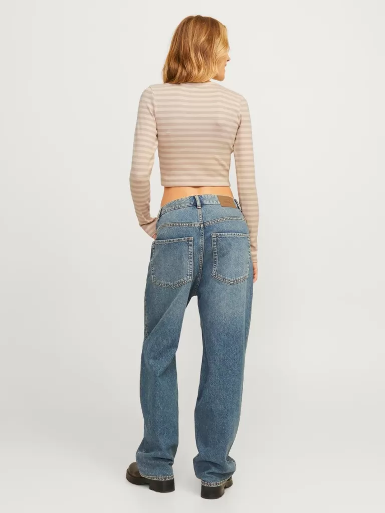 JACK & JONES Topy^JXFELINE Góra Beżowy