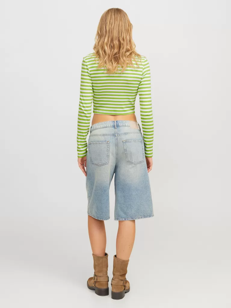 JACK & JONES Topy^JXFELINE Góra Zielony