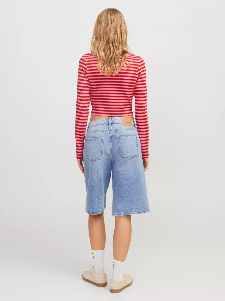 JACK & JONES Topy^JXFELINE Góra Czerwony