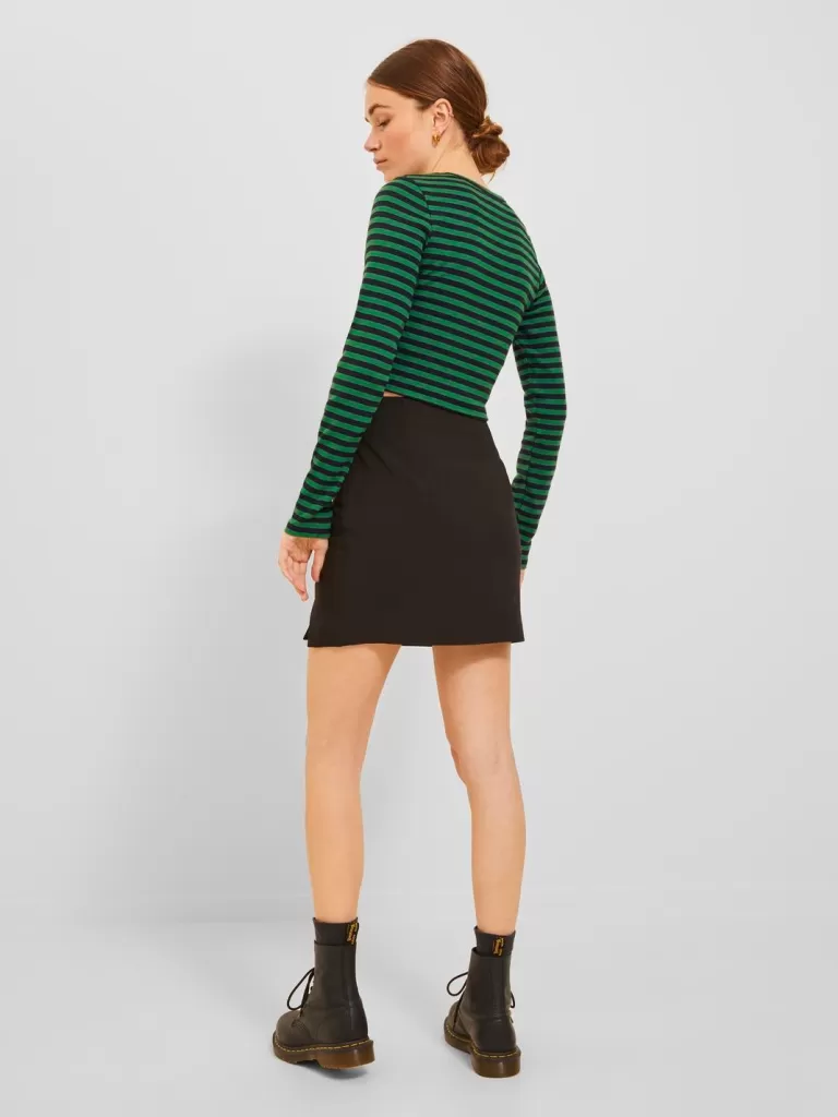 JACK & JONES Topy^JXFELINE Góra Czarny