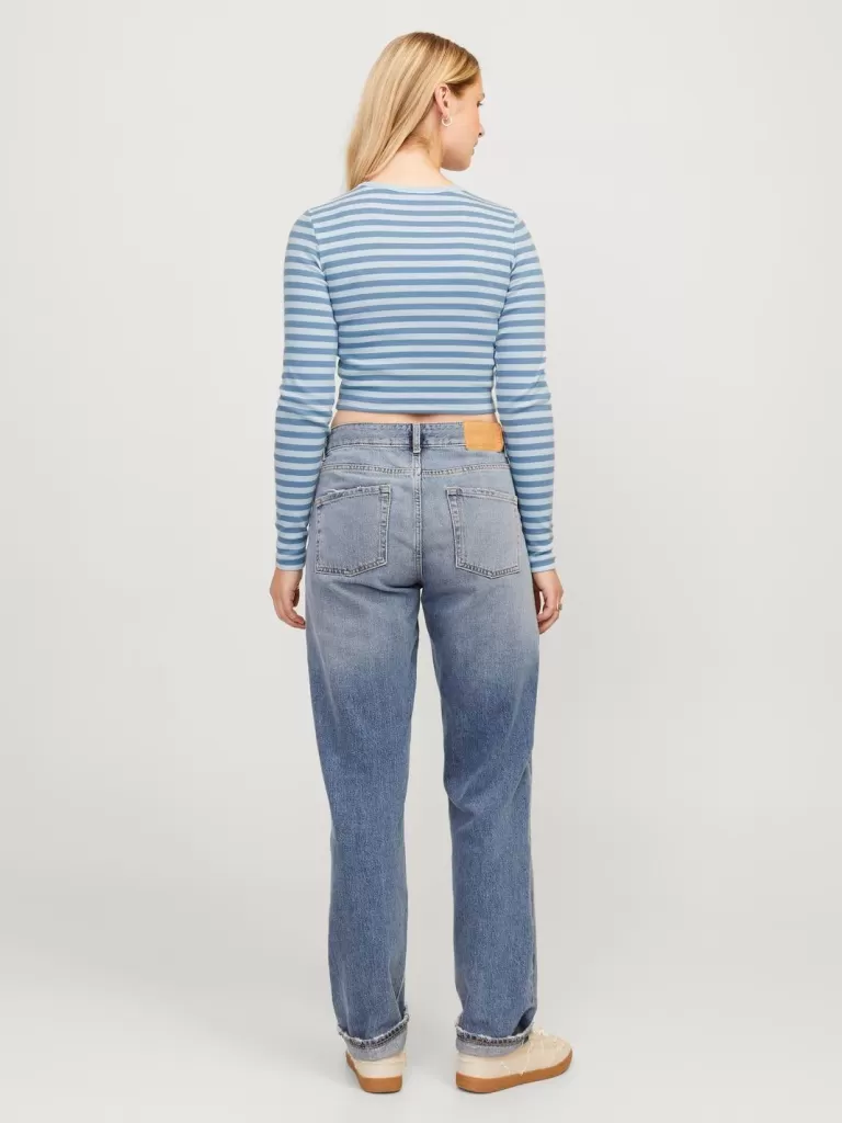 JACK & JONES Topy^JXFELINE Góra Niebieski