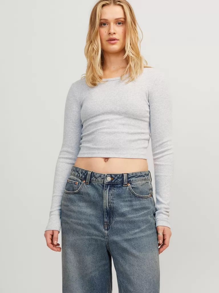 JACK & JONES Topy^JXFELINE T-shirt Szary