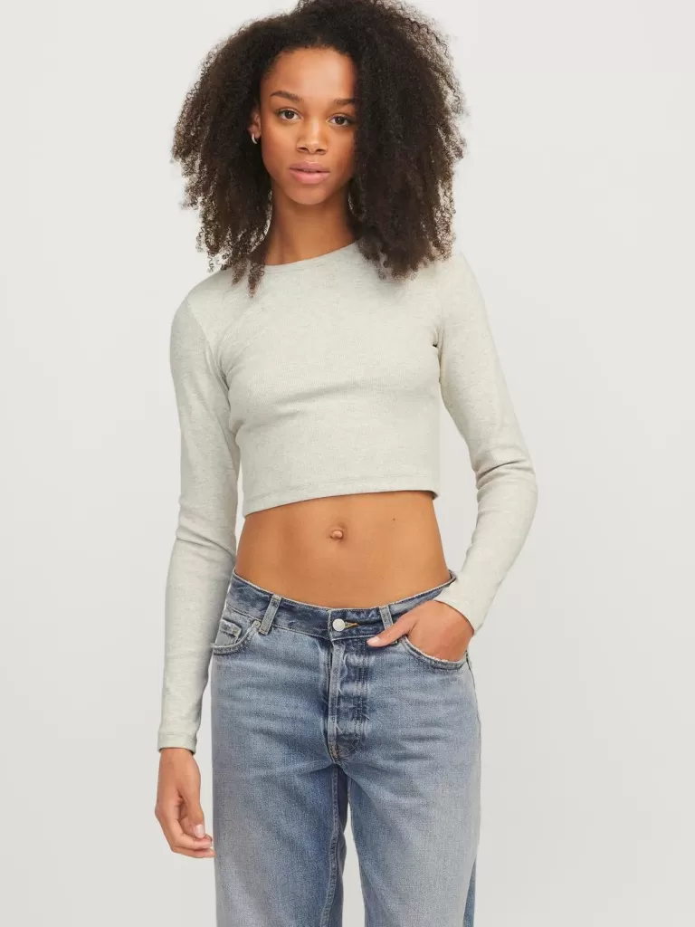 JACK & JONES Topy^JXFELINE T-shirt Szary