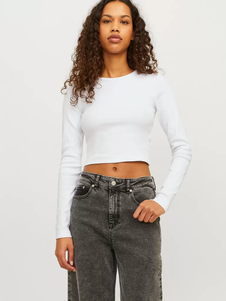 JACK & JONES Topy^JXFELINE T-shirt Biały