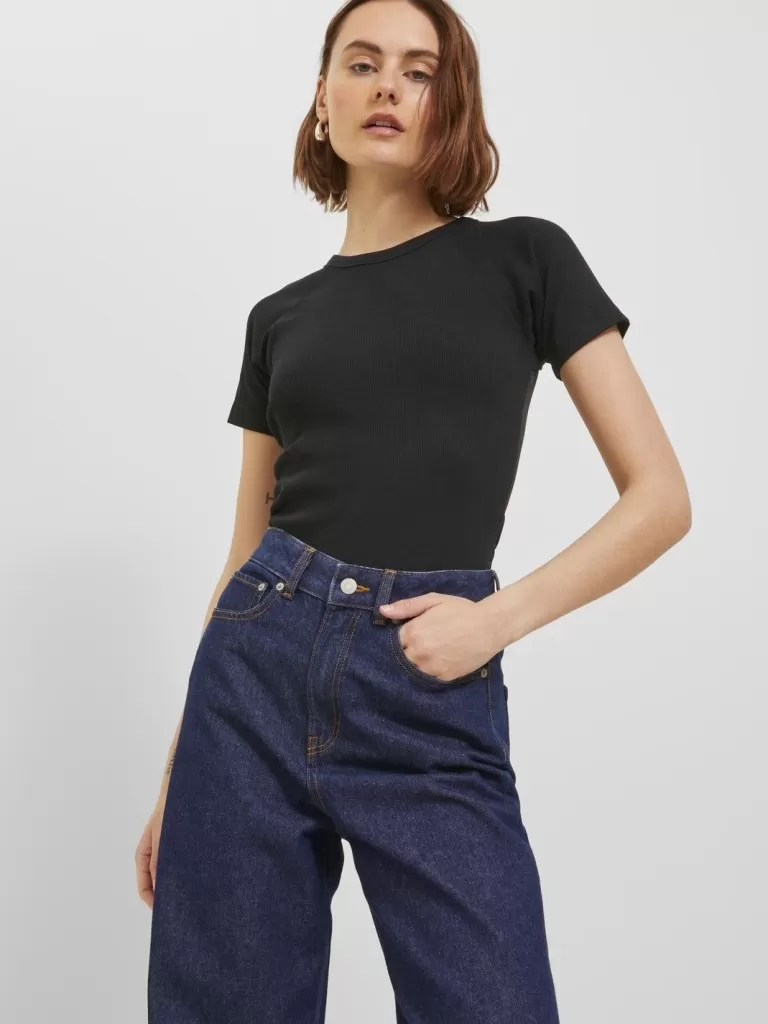 JACK & JONES Topy^JXFILA Góra Czarny