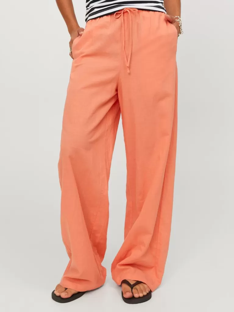 JACK & JONES Spodnie^JXFLORA Spodnie Róży