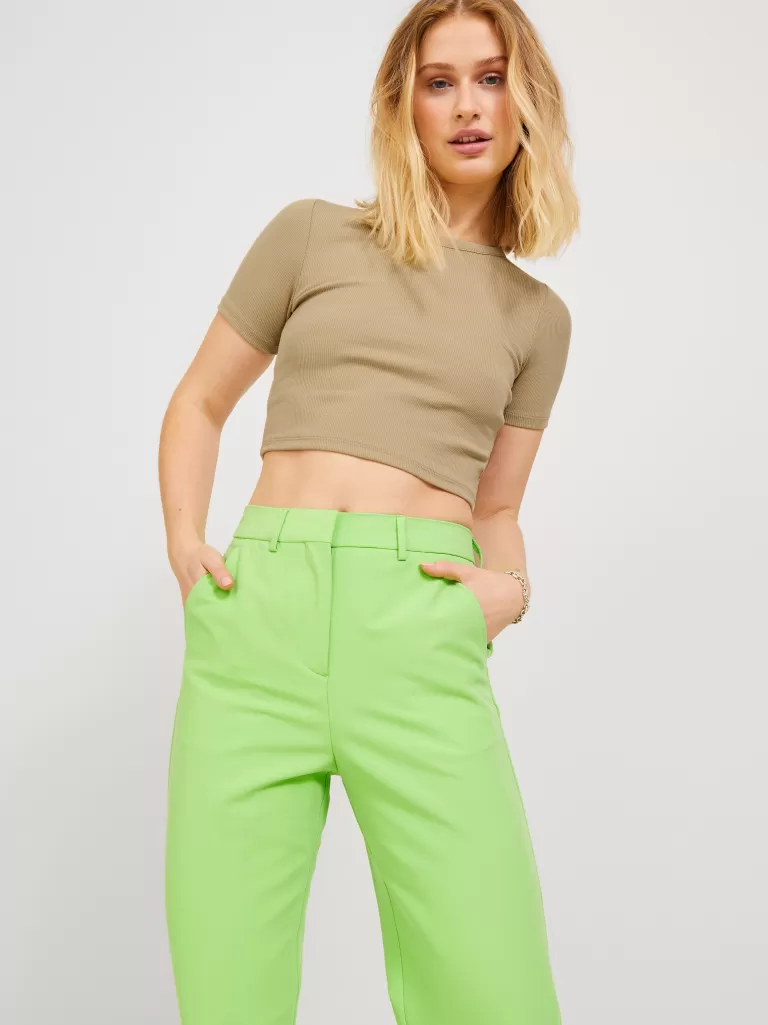 JACK & JONES Topy^JXFLORIE T-shirt Beżowy