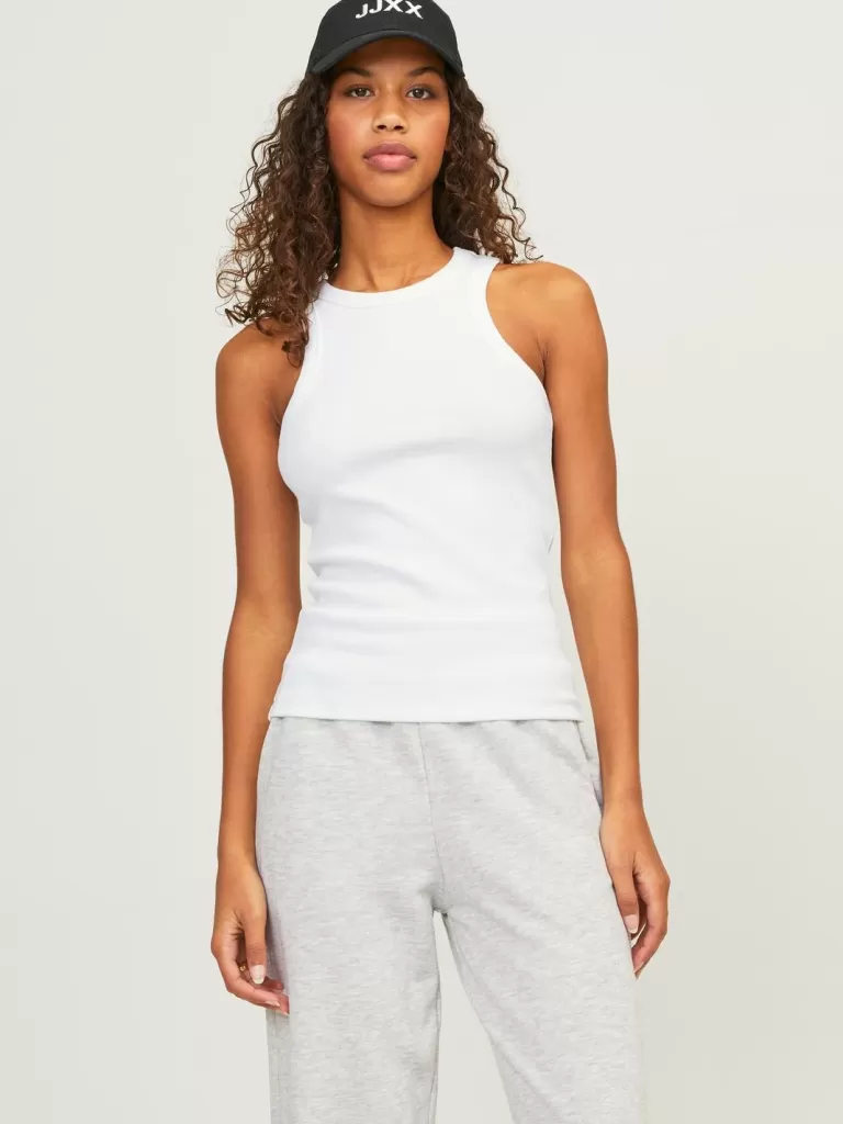 JACK & JONES Topy^JXFOREST Góra Biały