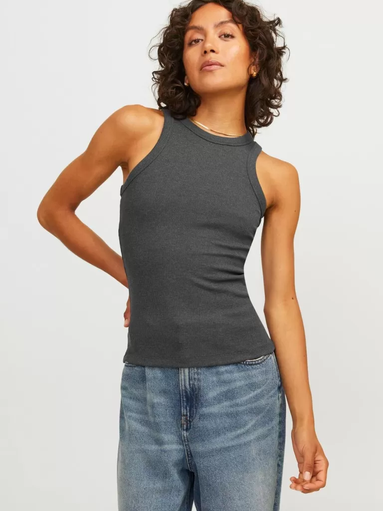 JACK & JONES Topy^JXFOREST Góra Szary