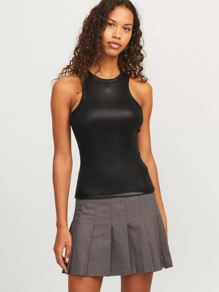 JACK & JONES Topy^JXFOREST Koszulka bokserka Czarny