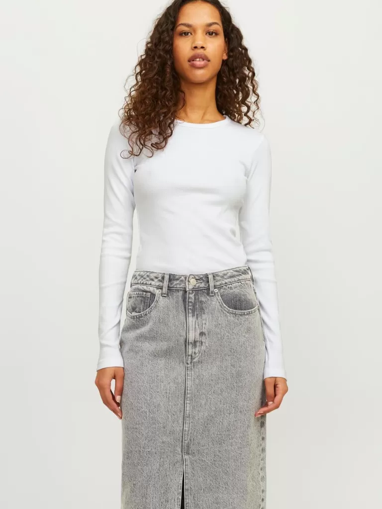 JACK & JONES Topy^JXFREYA T-shirt Biały