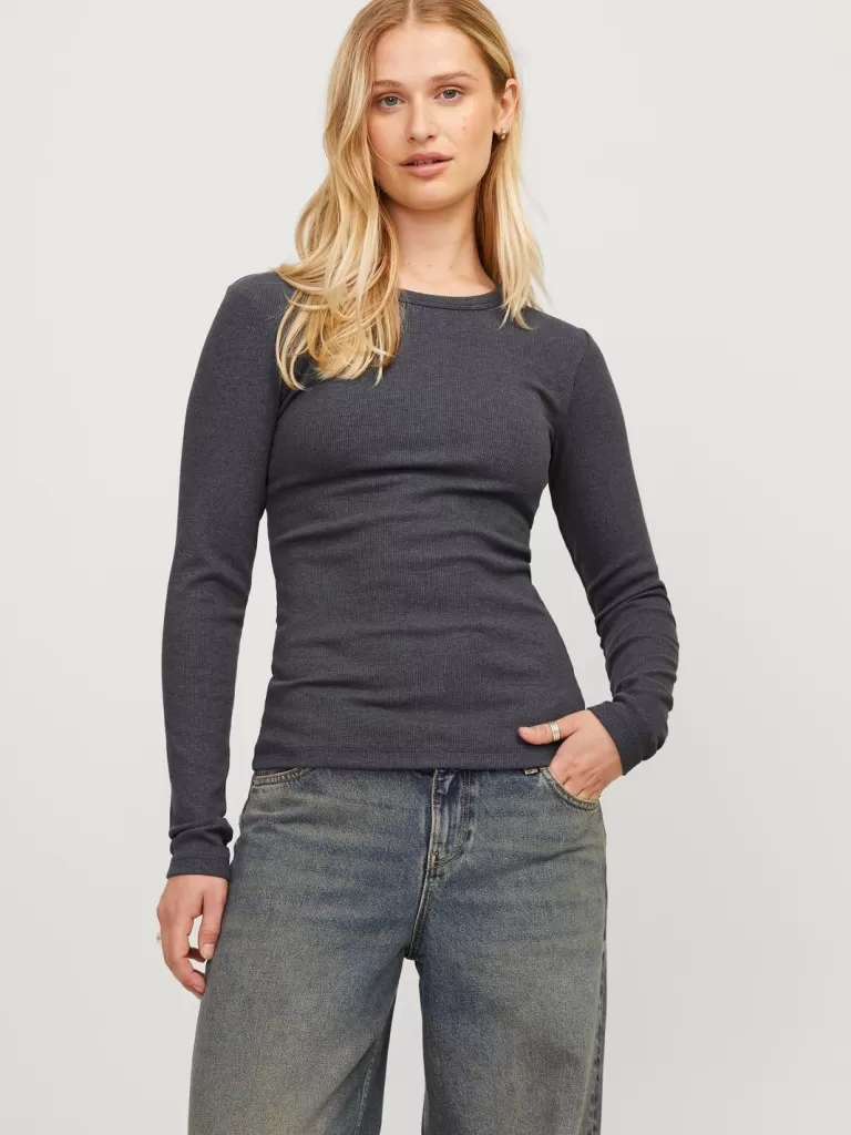 JACK & JONES Topy^JXFREYA T-shirt Szary