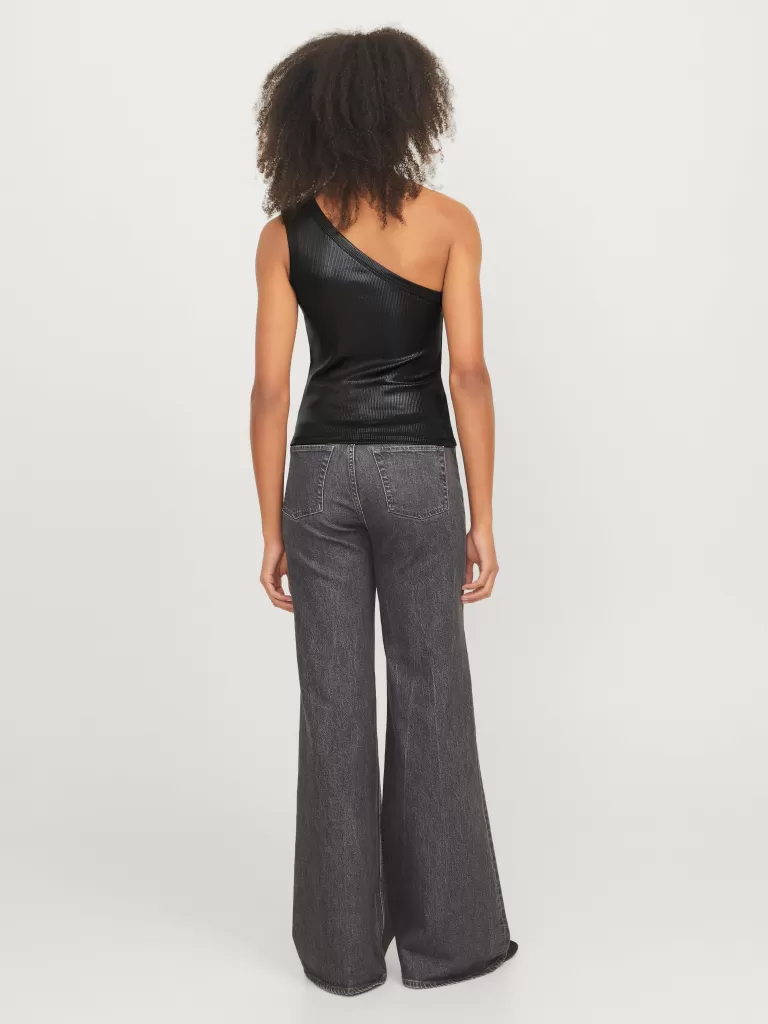 JACK & JONES Topy^JXFUNDA Koszulka bokserka Czarny