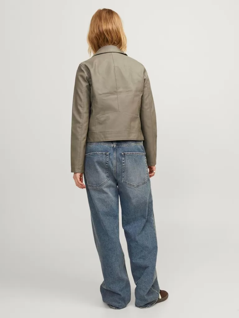 JACK & JONES Kurtki I Płaszcze^JXGAIL Skóropodobna kurtka motocyklowa Beżowy