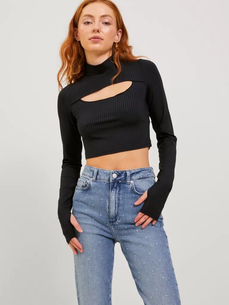JACK & JONES Topy^JXGIA Góra Czarny