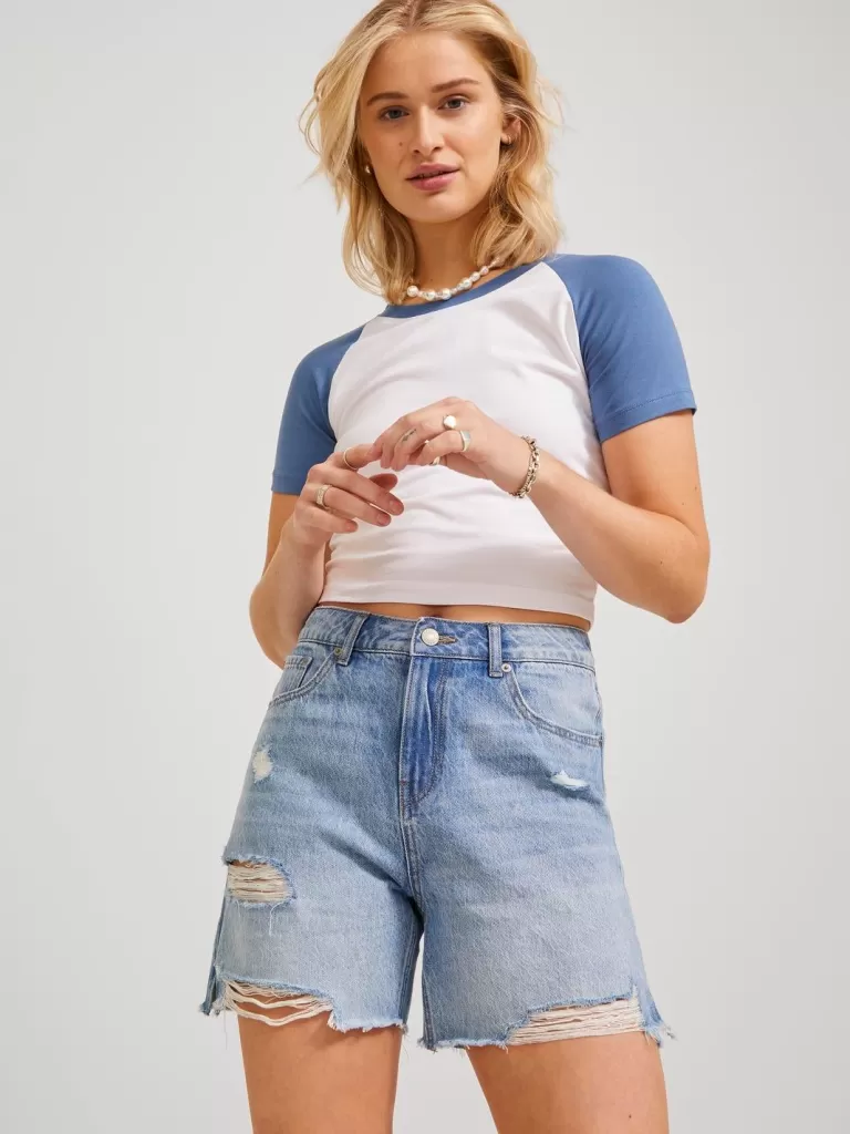JACK & JONES Topy^JXGIGI Góra Biały
