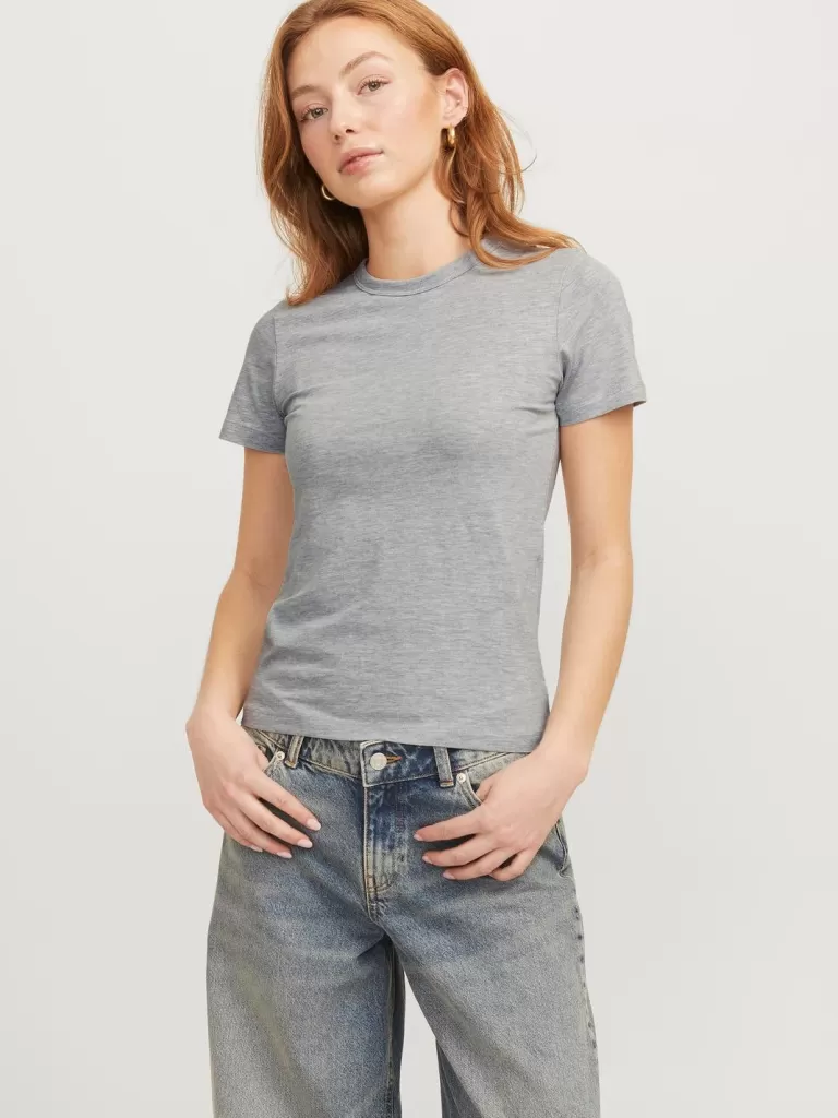 JACK & JONES Topy^JXGIGI T-shirt Szary