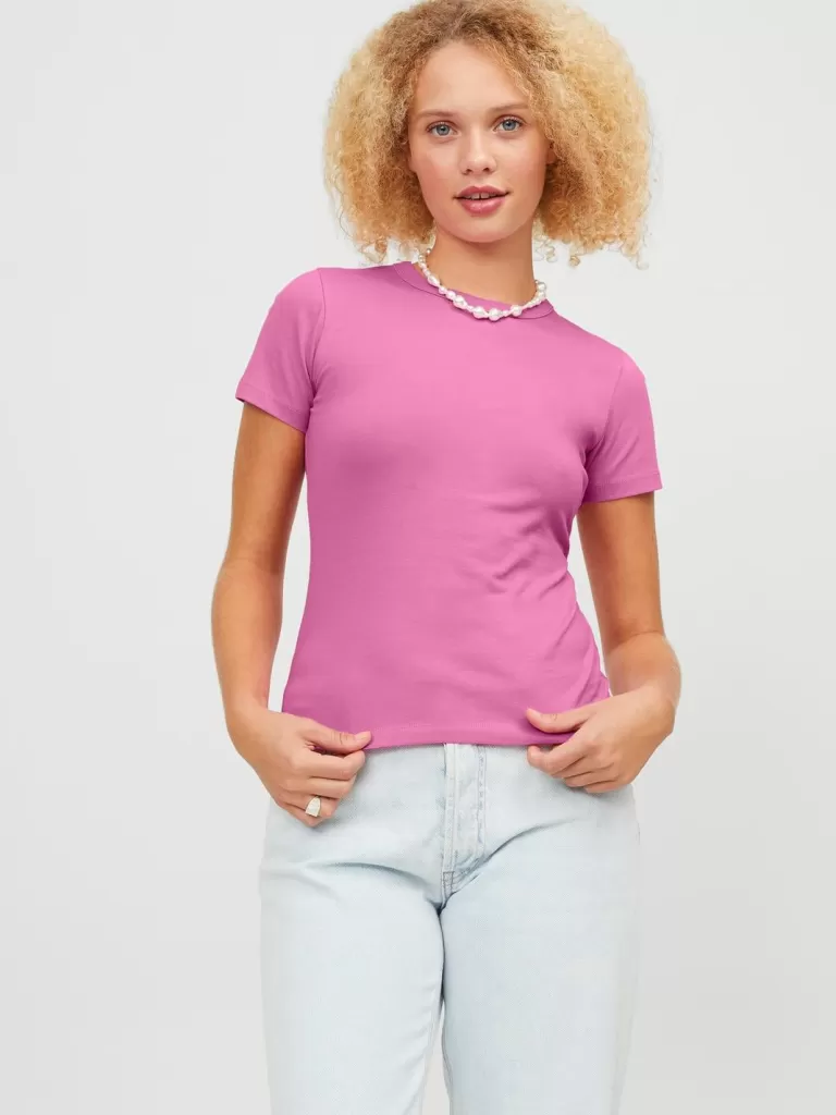 JACK & JONES Topy^JXGIGI T-shirt Róży