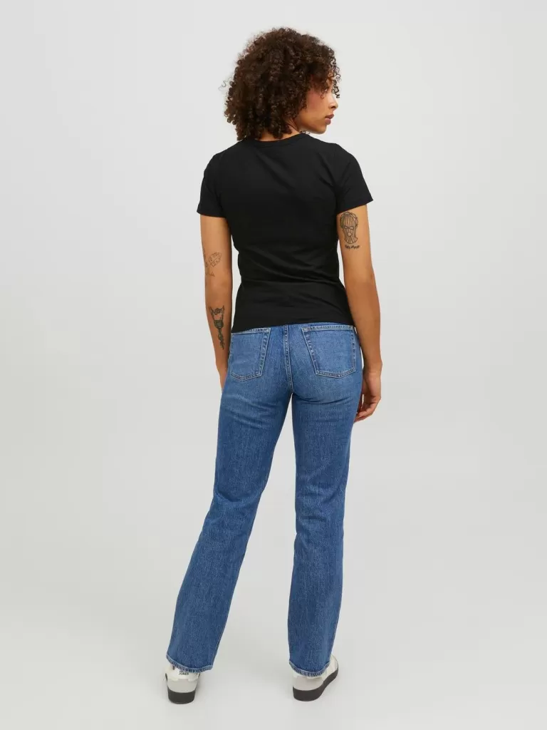 JACK & JONES Topy^JXGIGI T-shirt Czarny