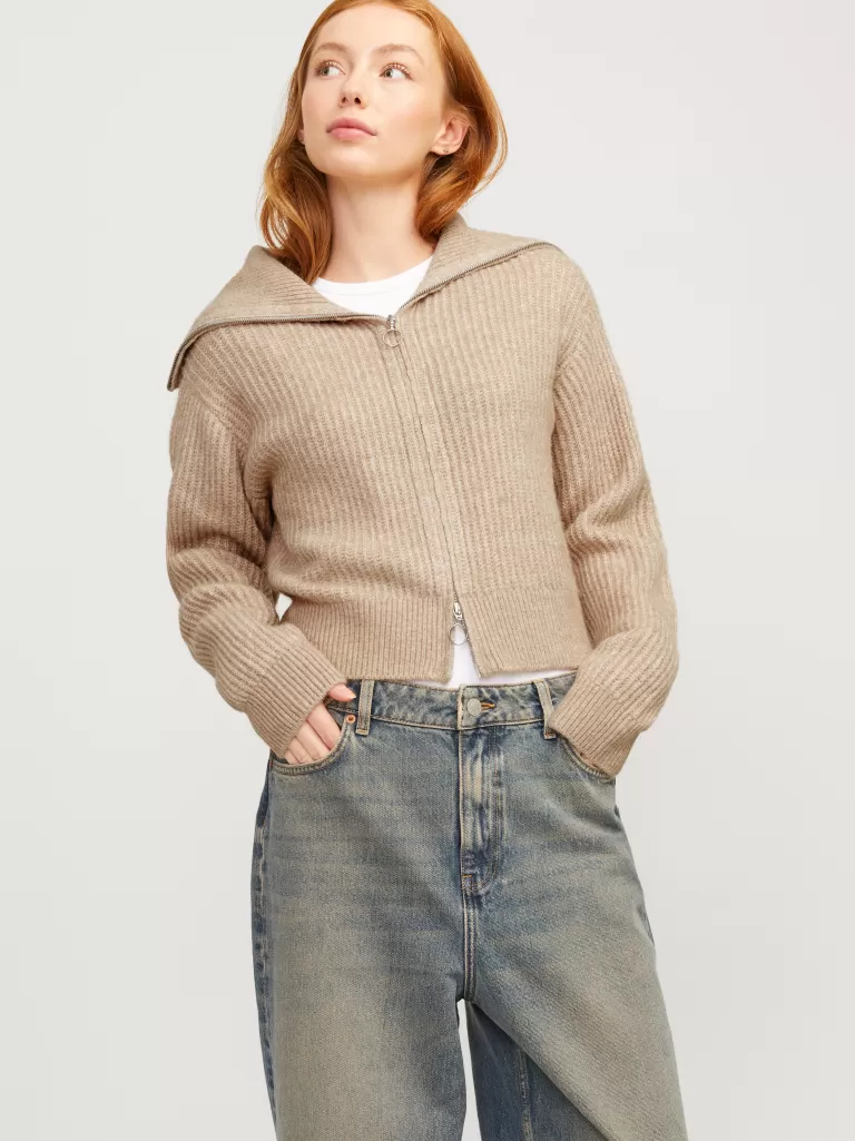 JACK & JONES Swetry^JXGILLY Kardigan Beżowy